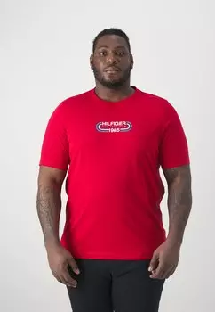 Футболка с принтом Tommy Hilfiger, красный