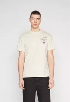 Футболка с принтом Tommy Jeans, бежевый