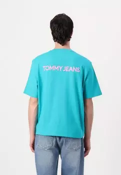 Футболка с принтом Tommy Jeans, бирюзовый
