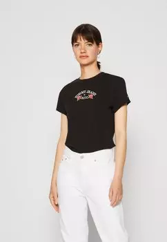 Футболка с принтом Tommy Jeans, черный