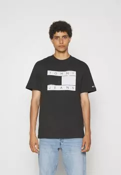 Футболка с принтом Tommy Jeans, черный