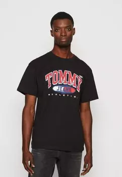 Футболка с принтом Tommy Jeans, черный
