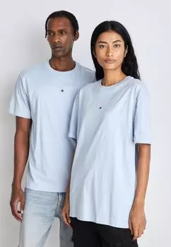 Футболка с принтом Tommy Jeans ФУТБОЛКА LINEAR LOGO FEE UNISEX, цвет breezy blue