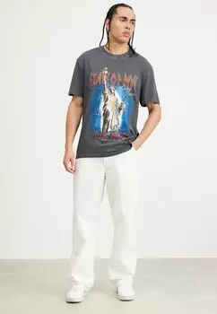 Футболка с принтом Tommy Jeans ФУТБОЛКА STATE OF NYC UNISEX, цвет new charcoal