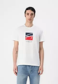 Футболка с принтом Tommy Jeans, кремовый