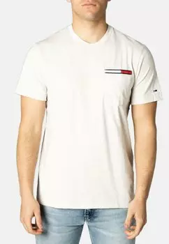 Футболка с принтом Tommy Jeans, молочный