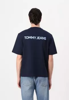 Футболка с принтом Tommy Jeans, темно-синий