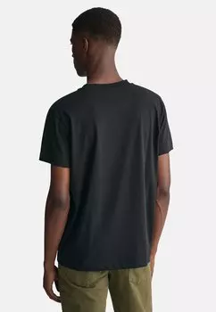 Футболка с принтом TONAL SHIELD GANT, черный
