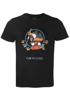 Футболка с принтом TOP GUN, черный