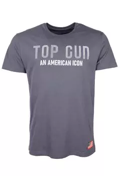 Футболка с принтом TOP GUN, синий