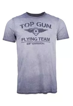 Футболка с принтом TOP GUN, синий