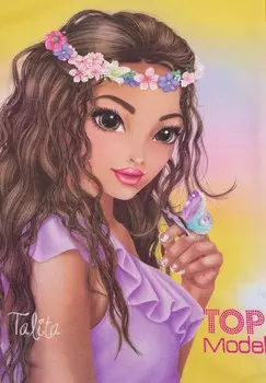 Футболка с принтом TOP Model, желтый