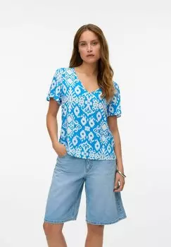 Футболка с принтом TOP VMEASY T-SHIRT Vero Moda, синий