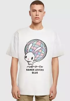 Футболка с принтом TORC RAMEN - DISCO BUNNY HEAVY Merchcode, белый