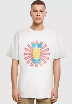 Футболка с принтом TORC RAMEN LUCKY CAT HEAVY Merchcode, белый
