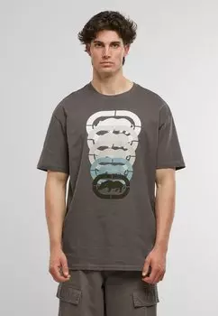 Футболка с принтом TORNADO ecko unltd., темно-серый