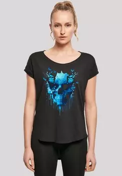 Футболка с принтом TOTENKOPF MIT SCHMETTERLING F4NT4STIC, черный