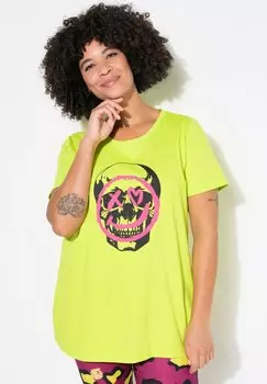 Футболка с принтом TOTENKOPF SMILEY Angel of Style, светло-зеленый