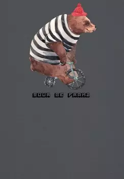 Футболка с принтом TOUR DE FRANZ watapparel, антрацит