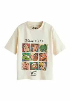 Футболка с принтом TOY STORY SHORT SLEEVE REGULAR FIT Next, цвет ecru cream