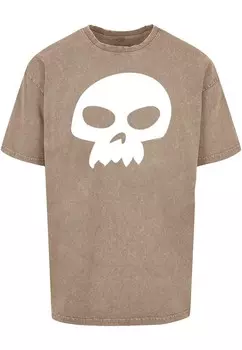 Футболка с принтом TOY STORY SID S SKULL ACID WASHED ABSOLUTE CULT, хаки