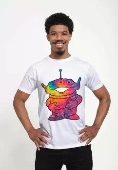 Футболка с принтом Toy Story Tie Dye Alien Unisex Disney, белый