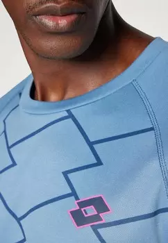 Футболка с принтом TRAINING Lotto, синий