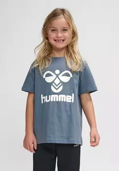 Футболка с принтом TRES Hummel, серый