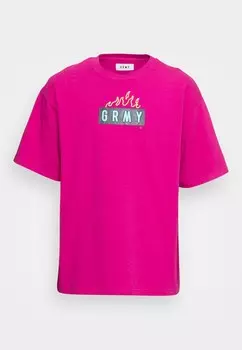 Футболка с принтом TRESPASS OVERSIZED TEE UNISEX Grimey, фиолетовый