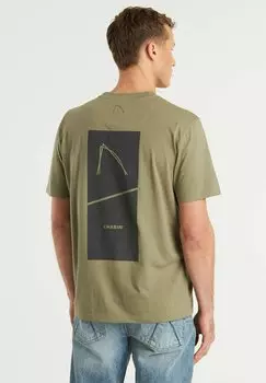 Футболка с принтом TREZ CHASIN', зеленый