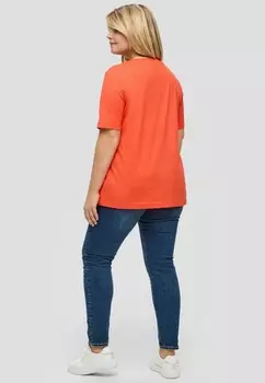 Футболка с принтом Triangle, оранжевый