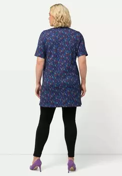 Футболка с принтом TRIANGLE SHORT SLEEVE Ulla Popken, синий