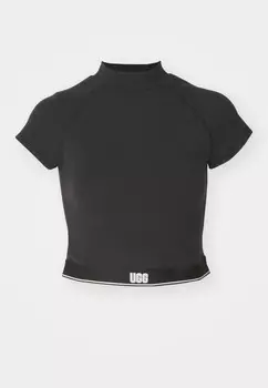 Футболка с принтом TRINA LOGO UGG, черный