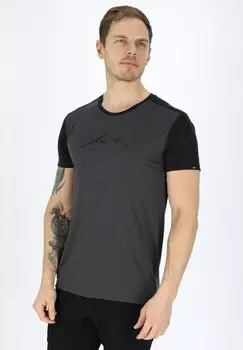 Футболка с принтом TRONDHEIM TRAINING Swedemount, цвет charcoal black