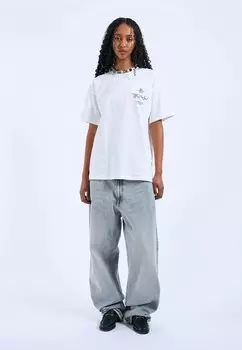 Футболка с принтом TROOPER Dr.Denim, белый