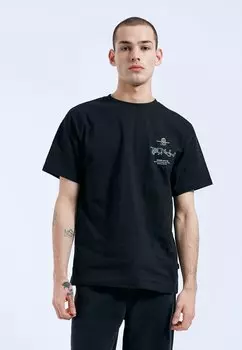 Футболка с принтом TROOPER Dr.Denim, черный