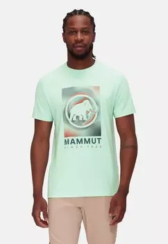 Футболка с принтом Trovat Mammut, цвет neo mint