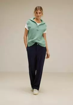 Футболка с принтом TROYER MIT ZIPPER Street One, цвет grn