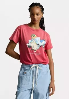 Футболка с принтом TRUCK SHORT SLEEVE Ralph Lauren, красный
