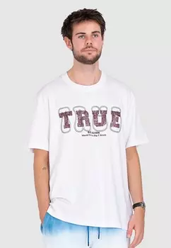 Футболка с принтом True Religion, белый