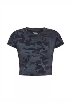 Футболка с принтом TUFFSKULL, черный