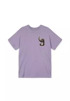 Футболка с принтом TUSKER TEMPLE REGULAR Grimey, фиолетовый