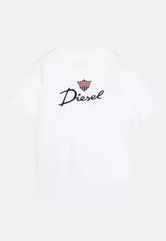 Футболка с принтом Twashg6 Over Unisex Diesel, белый