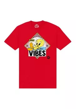 Футболка с принтом TWEETY 80TH Henry Tiger, красный