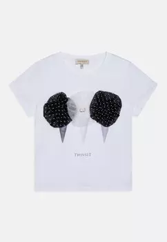 Футболка с принтом TWINSET, цвет white