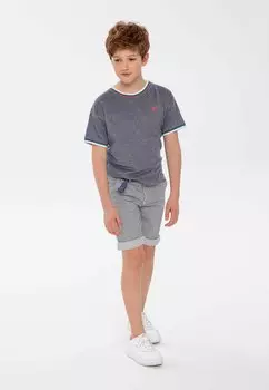 Футболка с принтом TWO TONE SHORT SLEEVE MINOTI, цвет blue