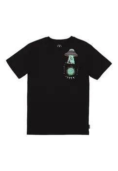 Футболка с принтом UDDER SPACE Volcom, черный