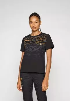 Футболка с принтом UFC FUSION REPLICA WOMENS SHORT SLEEVE CHAMPION Venum, черный