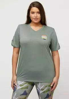 Футболка с принтом Ulla Popken