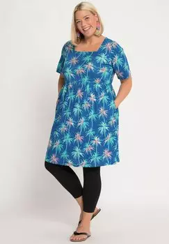 Футболка с принтом Ulla Popken, синий